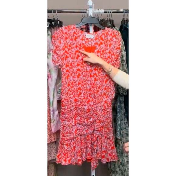 Tanya Taylor Printed Zora Silk Dress Size 8 MSRP $495 - Picture 12 of 13